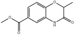 methyl 2-methyl-3-oxo-3,4-dihydro-2H-1,4-benzoxazine-6-carboxylate Struktur