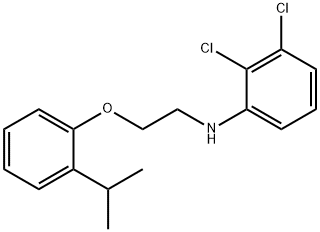 2,3-Dichloro-N-[2-(2-isopropylphenoxy)ethyl]-aniline Struktur