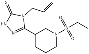 4-Allyl-5-[1-(ethylsulfonyl)piperidin-3-yl]-4H-1,2,4-triazole-3-thiol Struktur