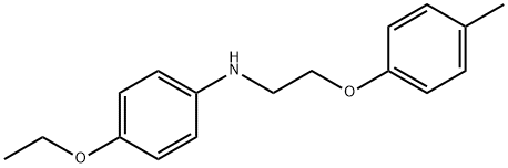 4-Ethoxy-N-[2-(4-methylphenoxy)ethyl]aniline Struktur