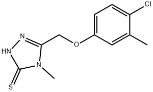 5-[(4-Chloro-3-methylphenoxy)methyl]-4-methyl-4H-1,2,4-triazole-3-thiol Struktur