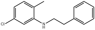 5-Chloro-2-methyl-N-phenethylaniline Struktur