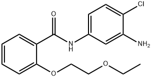 N-(3-Amino-4-chlorophenyl)-2-(2-ethoxyethoxy)-benzamide Struktur