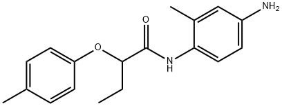 N-(4-Amino-2-methylphenyl)-2-(4-methylphenoxy)-butanamide Struktur