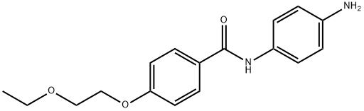 N-(4-Aminophenyl)-4-(2-ethoxyethoxy)benzamide Struktur