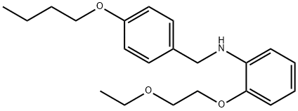 N-(4-Butoxybenzyl)-2-(2-ethoxyethoxy)aniline Struktur