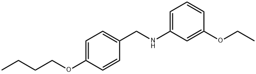 N-(4-Butoxybenzyl)-3-ethoxyaniline Struktur