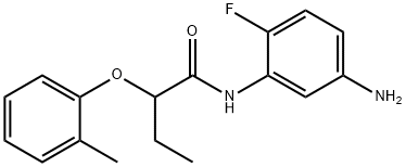 N-(5-Amino-2-fluorophenyl)-2-(2-methylphenoxy)-butanamide Struktur