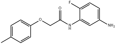 N-(5-Amino-2-fluorophenyl)-2-(4-methylphenoxy)-acetamide Struktur