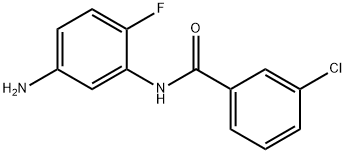 N-(5-Amino-2-fluorophenyl)-3-chlorobenzamide Struktur