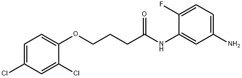 N-(5-Amino-2-fluorophenyl)-4-(2,4-dichlorophenoxy)butanamide Struktur