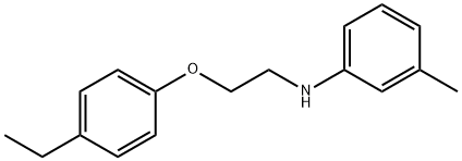 N-[2-(4-Ethylphenoxy)ethyl]-3-methylaniline Struktur