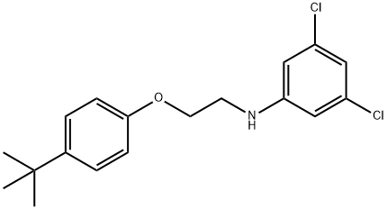 N-{2-[4-(tert-Butyl)phenoxy]ethyl}-3,5-dichloroaniline Struktur