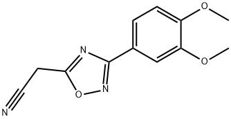 [3-(3,4-dimethoxyphenyl)-1,2,4-oxadiazol-5-yl]acetonitrile Struktur