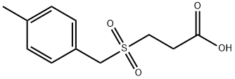 3-[(4-methylbenzyl)sulfonyl]propanoic acid Struktur