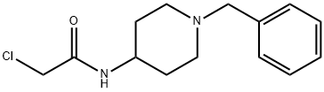 N-(1-benzylpiperidin-4-yl)-2-chloroacetamide Struktur