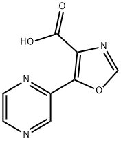 5-Pyrazin-2-yl-1,3-oxazole-4-carboxylic  acid Struktur