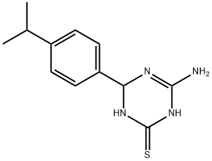 4-amino-6-(4-isopropylphenyl)-1,6-dihydro-1,3,5-triazine-2-thiol Struktur