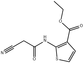 ethyl 2-[(cyanoacetyl)amino]thiophene-3-carboxylate Struktur