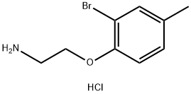 [2-(2-bromo-4-methylphenoxy)ethyl]amine hydrochloride Struktur