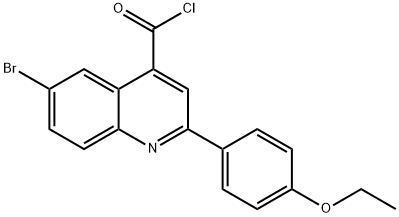 6-bromo-2-(4-ethoxyphenyl)quinoline-4-carbonyl chloride Struktur