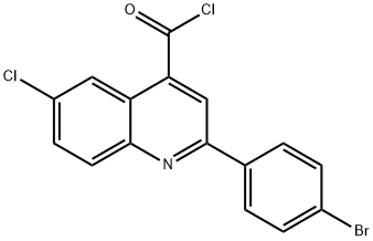 2-(4-bromophenyl)-6-chloroquinoline-4-carbonyl chloride Struktur