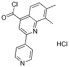 7,8-dimethyl-2-pyridin-4-ylquinoline-4-carbonyl chloride hydrochloride Struktur