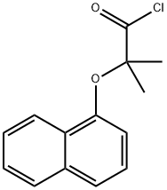 2-methyl-2-(1-naphthyloxy)propanoyl chloride Struktur