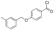 4-[(3-methylbenzyl)oxy]benzoyl chloride Struktur