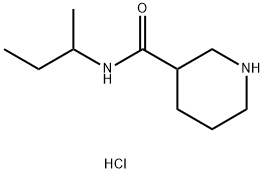 N-(sec-Butyl)-3-piperidinecarboxamidehydrochloride Struktur