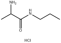 2-Amino-N-propylpropanamide hydrochloride Struktur