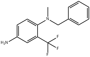 N-1-Benzyl-N-1-methyl-2-(trifluoromethyl)-1,4-benzenediamine Struktur