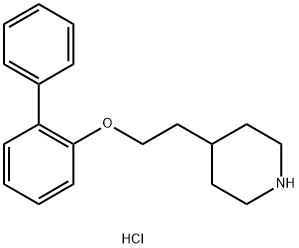 4-[2-([1,1'-Biphenyl]-2-yloxy)ethyl]piperidinehydrochloride Struktur