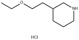 3-(2-Ethoxyethyl)piperidine hydrochloride Struktur