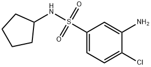 3-Amino-4-chloro-N-cyclopentylbenzenesulfonamide Struktur