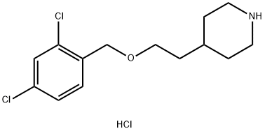 4-{2-[(2,4-Dichlorobenzyl)oxy]ethyl}piperidinehydrochloride Struktur