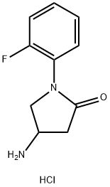 4-Amino-1-(2-fluoro-phenyl)-pyrrolidin-2-onehydrochloride Struktur