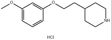 3-Methoxyphenyl 2-(4-piperidinyl)ethyl etherhydrochloride Struktur