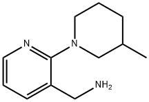 [2-(3-Methyl-1-piperidinyl)-3-pyridinyl]-methanamine Struktur