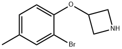 3-(2-Bromo-4-methylphenoxy)azetidine Struktur