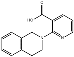 2-[3,4-Dihydro-2(1H)-isoquinolinyl]nicotinic acid Struktur