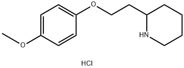 4-Methoxyphenyl 2-(2-piperidinyl)ethyl etherhydrochloride Struktur