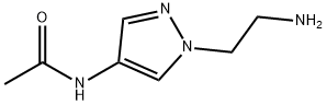 N-[1-(2-Amino-ethyl)-1H-pyrazol-4-yl]-acetamide Struktur