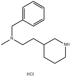 N-Benzyl-N-methyl-2-(3-piperidinyl)-1-ethanaminedihydrochloride Struktur