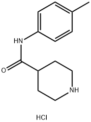 N-(4-Methylphenyl)-4-piperidinecarboxamidehydrochloride Struktur