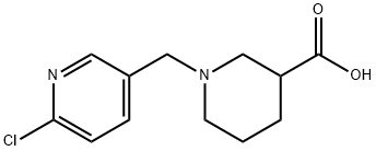 3-piperidinecarboxylic acid, 1-[(6-chloro-3-pyridinyl)meth Struktur