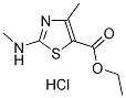 Ethyl 4-methyl-2-(methylamino)-1,3-thiazole-5-carboxylate hydrochloride Struktur