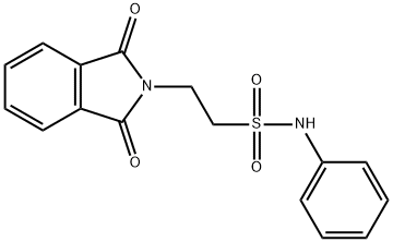 2-(1,3-Dioxo-1,3-dihydro-2H-isoindol-2-yl)-N-phenylethanesulfonamide Struktur