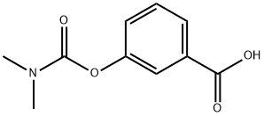 3-Dimethylcarbamoyloxy-benzoic acid Struktur