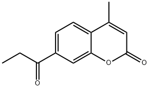 4-Methyl-7-propionyl-2H-chromen-2-one Struktur